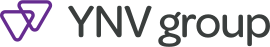 YNV Group company logo in black and grey text.