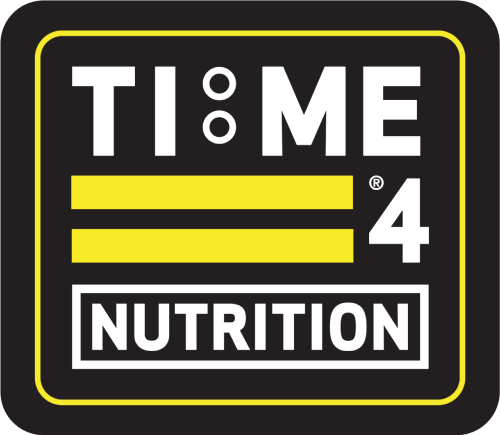 Time4Nutrition company logo in white and gold lettering.