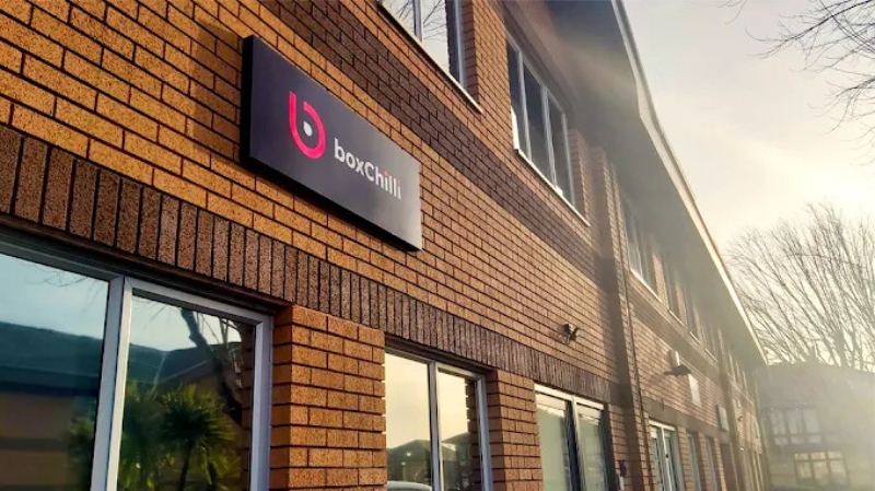 Exterior of the BoxChilli office building.